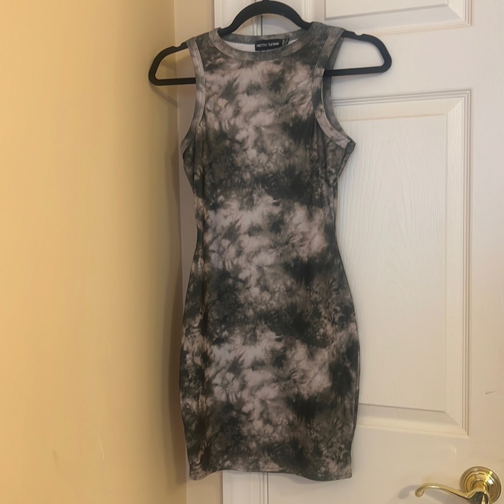 Pretty Little Thing Tie Dye Bodycon Dress